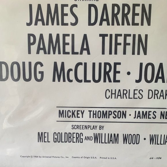 Classic Vintage 1964 "The Lively Set" Movie Poster - Picture 5 of 6